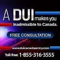 Call for a free consultation about entering Canada with a DUI