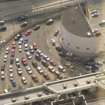 Picture of cars entering the U.S. at the Detroit Windsor Tunnel