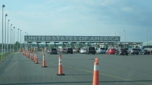Photo showing the American Port at the Champlain NY border crossing with Canada