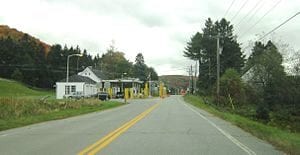Picture of the U.S. Border Station at Canaan Vermont